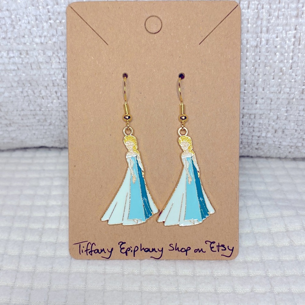 Disney Inspired Frozen Elsa Earrings NWT